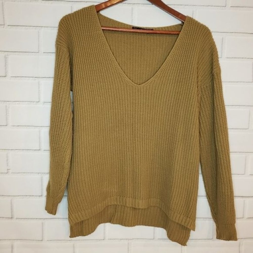 Boohoo OVERSIZED V NECK SWEATER Size‎ M/L